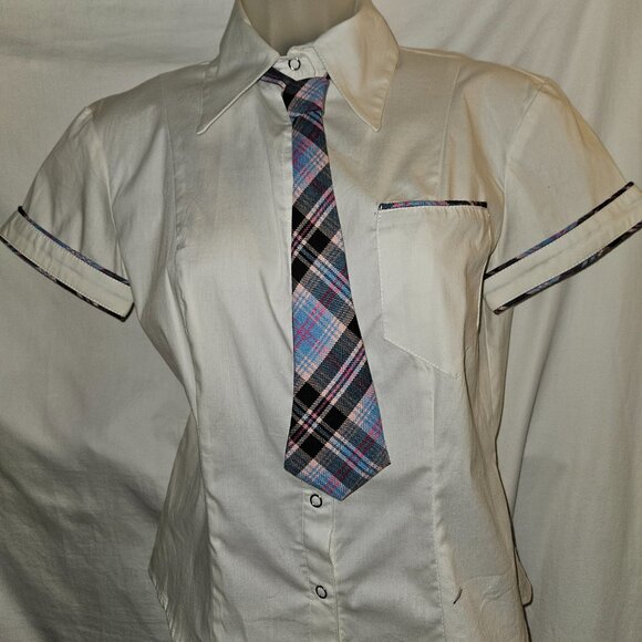 New MED A-line SKIRT Retro Rockabilly Stunning Iridescent Silk - Picture 15 of 15